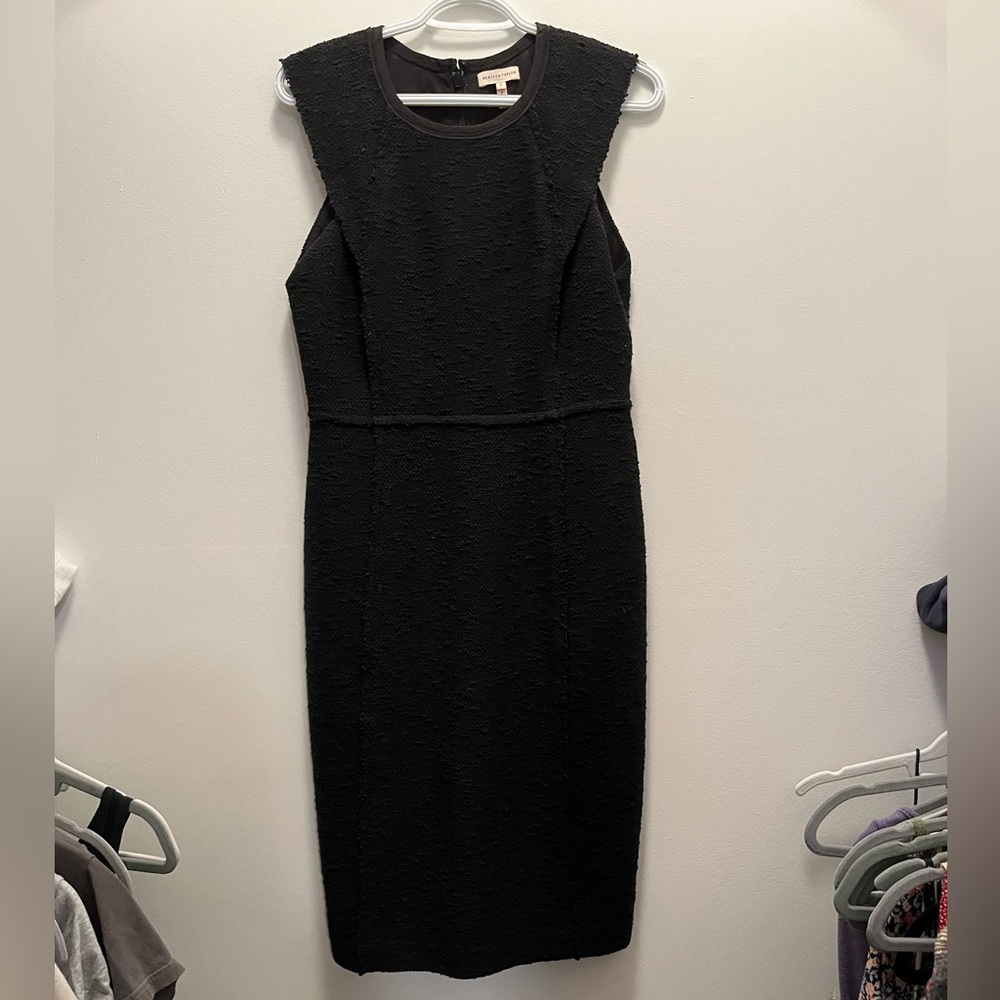 Rebecca Taylor black tweed dress